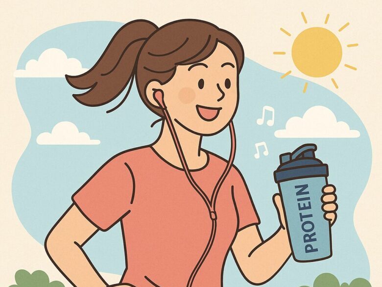楽しそうにランニング・ウォーキングをする人