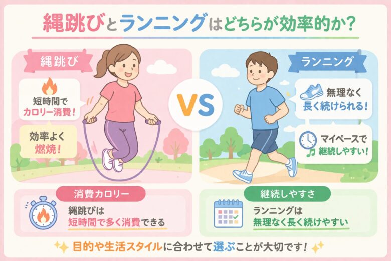 縄跳びVSランニング