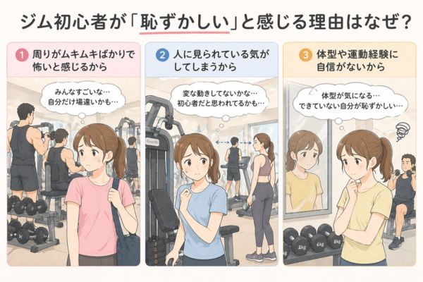 ジム　恥ずかしい
