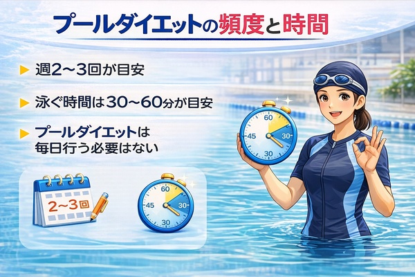 プールダイエットはどれくらい行けばいいか