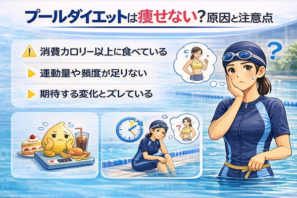 プールダイエット痩せない?