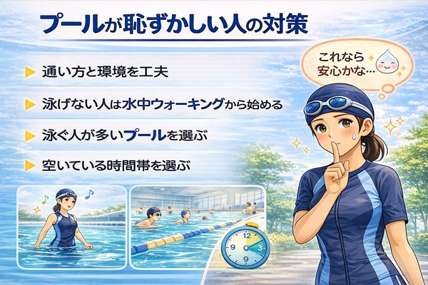 プールダイエット恥ずかしい