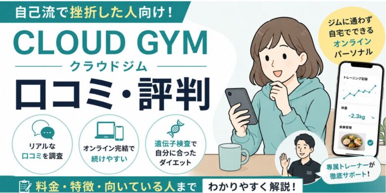 CLOUDジム口コミのアイキャッチ